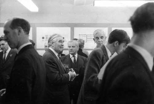 © All rights reserved. Courtesy of David Ross.  Picture taken at opening ceremony of the "New Life For The New Town" Exhibition at the Planning Department Gallery in Market Street, Edinburgh  in the late 60